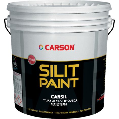 Carsil acril-silossanico bianco da lt. 14 finitura opaca traspirante antimuffa (1/3)