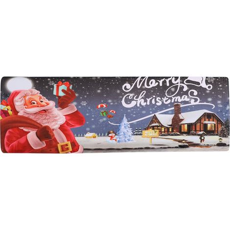 Tapis de Noël Père Noël Antidérapant Décoration Maison Porte Entrée (1/5)