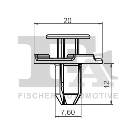 Clip, enjoliveur FA1 75-20002.5 FORD 0155305323 0155305933 155305323 155305933