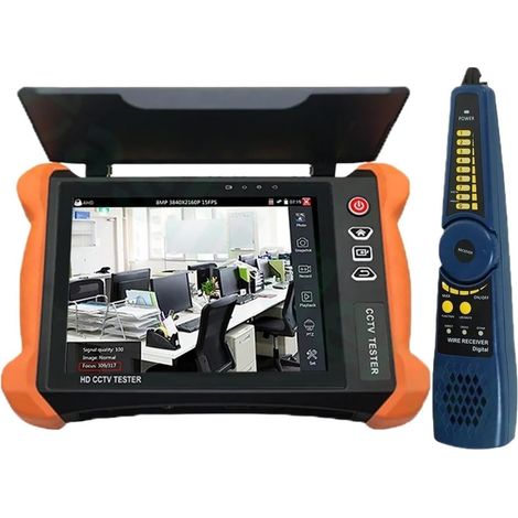 Testeur de vidéosurveillance prenant en charge la caméra IP X9MOVTADHS – Testeur De Vidéosurveillance Fonctionnel 8 Pouces, Caméra 8MP CVI TVI AHD EX-SDI IP, Câble TDR Rapide, Compteur De Niveau Vidéo (1/4)