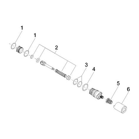 Dornbracht 9021340860090 kit de conversion pour Showerpipe pièces de rechange