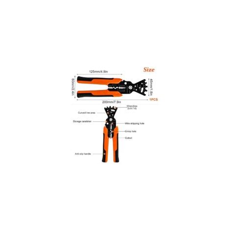 5-in-1 Abisolierzange, automatische Multifunktions-Abisolierzange, Crimpzange, Kabelschneider, professionelle Abisolierzange – Crezuo