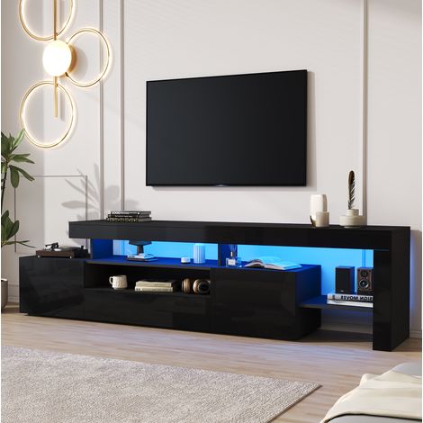 Mobile TV LED nero 192 cm per schermi fino a 85 pollici (1/5)