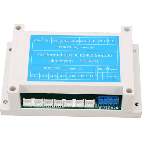 Module RS485 16 canaux, module d'acquisition de température et d'humidité, carte de contrôle de capteur CC 8‑30 V (1/5)
