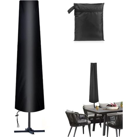 Funda impermeable para sombrilla,190 × 50 × 30 cm,Para sombrilla de pie,Para sombrillas de mesa de patio grandes de 2 m y 4 m de diámetro (1/5)
