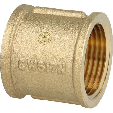 Manchon double 1’’ laiton nu