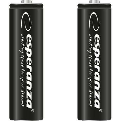 Lot de 2 batteries Ni-MH AA 2600 mAh Esperanza EZA105 (1/2)