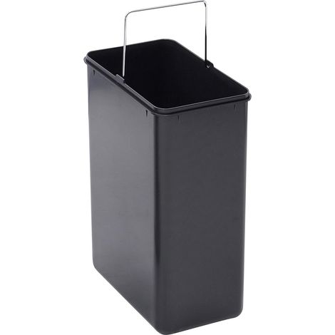Seau en plastique pour Poubelle de Recyclage 15 L Compatible avec Poubelle de Cuisine Step Bin CR705-30L et CR705-45L Avec poignée en métal noir (1/2)