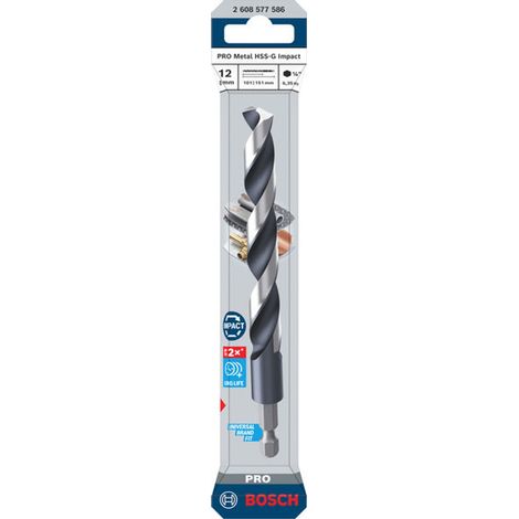 Bosch PRO Spiralbohrer Metal HSS-G Impact, 12 x 101 x 151 mm (1/5)
