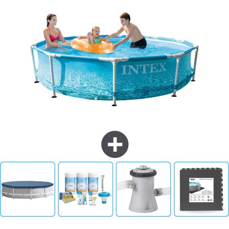 Piscine Intex Cadre Rond - 305 x 76 cm - Inclus Accessoire CB3 (1/5)
