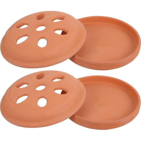 Retro-Spiralbrenner, 2er-Pack, tragbarer belüfteter Ständer für den Heim- und Außenbereich, leicht zu reinigen, Mückenschutzhalter für Terrasse, Camping (1/5)