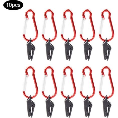 royaluxe -Pince crocodile coupe-vent pour tente, boucle antidérapante, auvent, bâche, clip fixe, accessoires de tente de camping (1/5)