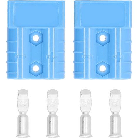 Leichter 50-A-Batterieanschluss, 2 Stück, 6AWG 600-V-Schnellkupplungskabelbaum-Steckerset, blau (1/5)