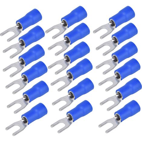 Kit de connecteurs à sertir de fil isolés, bornes à fourche 14-12awg, 50 pièces, pour équipement SV3.5-4 (1/5)