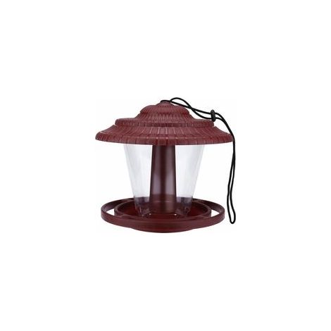 Mangeoire pour oiseaux sauvages suspendue, rouge – (1/5)