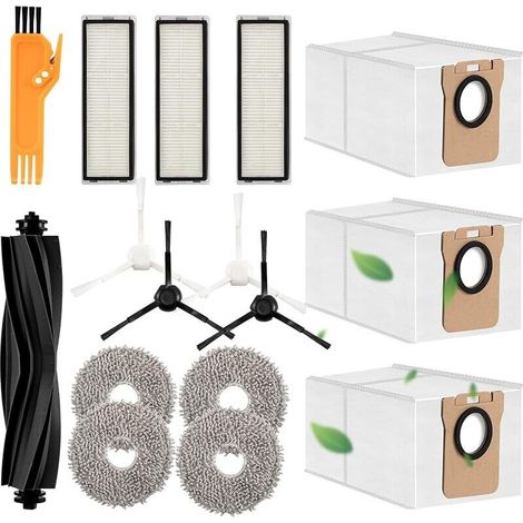 Kit di accessori per robot aspirapolvere Dreame L10s Ultra / L10 Ultra con 1 spazzola principale, 4 filtri, 4 spazzole laterali, 4 sacchetti per la polvere, 1 spazzola per la pulizia (1/5)