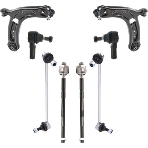 KIT BRACCIO OSCILLANTE 8 PEZZI COMPATIBILE CON VW PASSAT B8 (3G2, CB2) 1.6 TDI / Kit Sospensione Completo OE/OEM / Bracci Oscillanti + Testine Sterzo / Sostituzione Diretta OEM