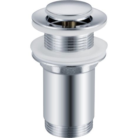 Balneo Bonde clic-clac sans trop-plein, pour lavabo, finition chrome, laiton (1/5)