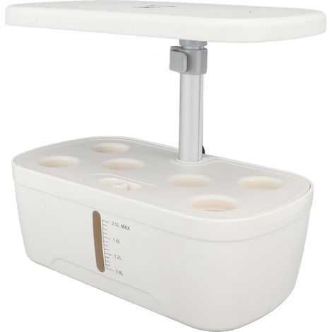 Système de culture hydroponique d'intérieur pour jardin, kit de germination de plantes à 6 capsules avec lampe de croissance, potager hydroponique (1/5)