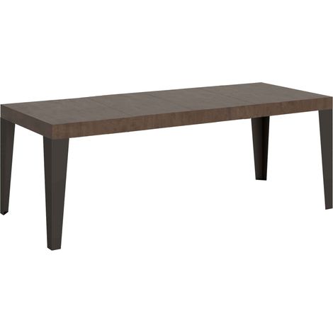 Tavolo Allungabile 200-304x90x77 cm Flame Premium Noce Telaio Antracite (1/3)