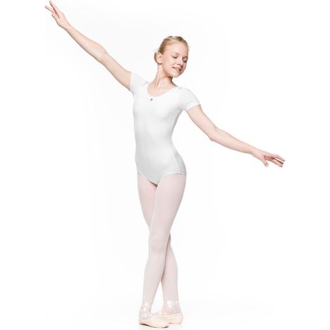 Carmen - justaucorps de ballet pour enfant, blanc, taille 146/152 (1/4)