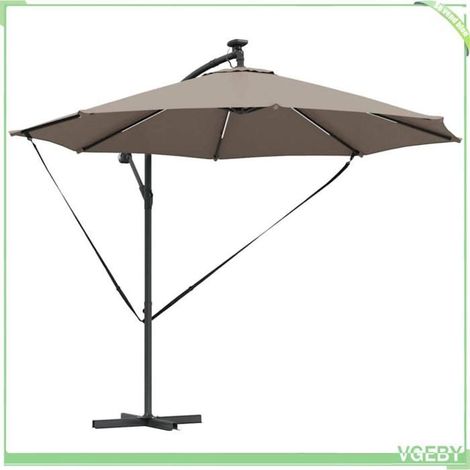 Parasol cantilever - FAFEICY - 42003386 - Taupe - 294x294x248 cm - Rotation 360° (1/5)