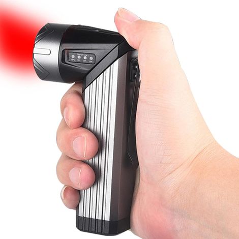 Générique Lampe de Poche LED Compacte,Lampe Torche LED Aimantée 7 Modes - Projecteur Lumineux Réglable Randonnée Pêche Camping Voyage et Marche de Nuit (1/5)