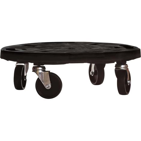 Support sur roulettes pour plantes Luxueux, Meuble pour Plante, Diamètre 40 cm Noir 275 kg OIB4825E (1/5)