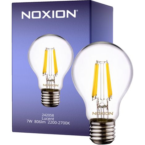 Noxion Lucent LED E27 Poire Filament Claire 7W 806lm - 822-827