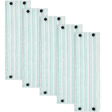 SnelShoppen - Jeu de Rechange de Housses de Serpillière pour Combi/Clean Twist M Micro Duo Balai à Plat, Microfibre Ultra-Douce, 5 Pièces, Parfait pour le Nettoyage et l'Entretien (1/5)