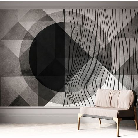 Tapete Selbstklebend - Fototapete mit Motiv - Wandtapete modern - Wanddeko Abstrakte Formen 312x219 cm (1/5)