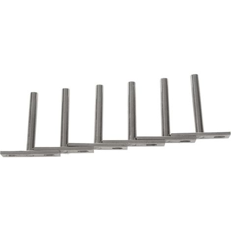 Kit de fixation invisible pour étagère flottante (6 pièces, 7,6 cm), supports d'étagère dissimulés