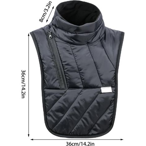 Scaldacollo da moto, scaldacollo da moto, antivento e impermeabile, scaldacollo invernale, caldi elementi essenziali invernali per sport all'aria aperta, ciclismo, sci (1/4)