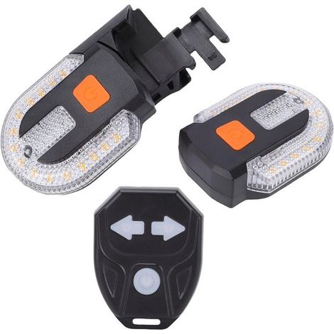 Indicatori di direzione per bicicletta,ricaricabili tramite USB,illuminazione a LED impermeabile IPX4 per la sicurezza stradale (1/5)