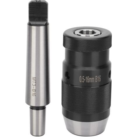 Drillage sans clé Chuck Morse TiPer Sécronote rapide pour la machine à forage de colonne MT3 - B16 0,5‑16 mm (1/5)