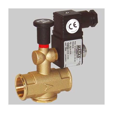 ELETTROVALVOLA A RIARMO MANUALE PER GAS  3/4     MADE IN ITALY