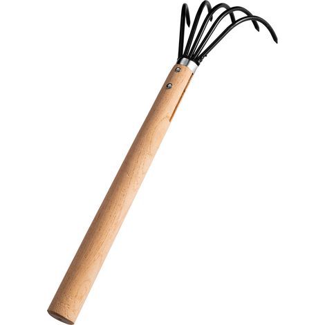 Manche long de 27 cm pour creuser la terre et ramasser les feuilles, les coquillages et les fruits de mer. (1/5)