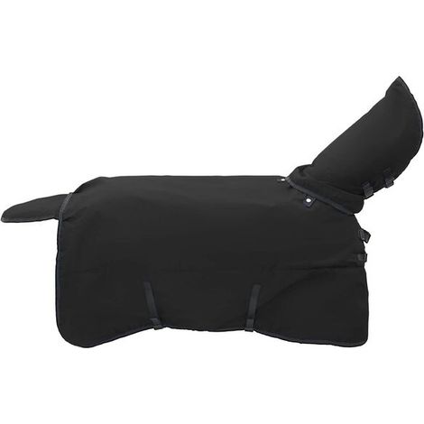 Couverture pour cheval vert foncé et noir, 75 cm en polyester