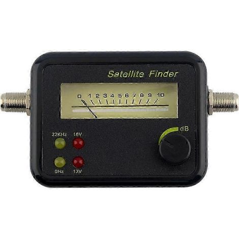Mini testeur de signal satellite numérique en plastique noir avec écran LCD et excellente sensibilité, récepteur TV satellite simple WHBYV (1/4)