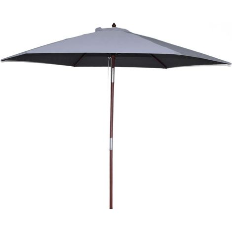 Sonnenschirm  grau, gerade, rund, 3 x 3 m CANCUN