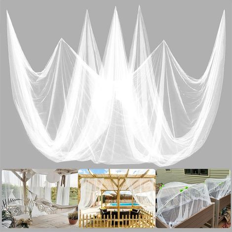 Filet anti-moustiques 3 x 6 m pour terrasse et jardin – Maille respirante de protection contre les insectes, les nuisibles et les oiseaux – Pour plantes, arbres et tentes d'extérieur (1/5)