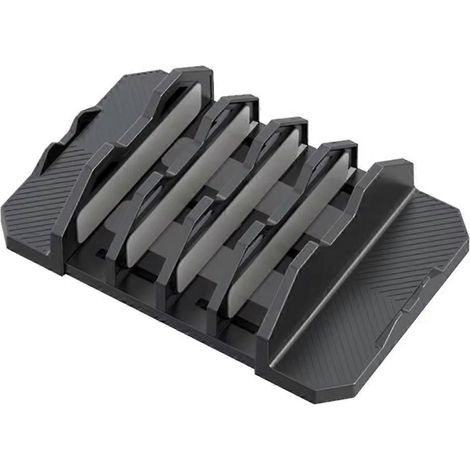 Vertikaler Laptopständer, verstellbare Dockingstation für MacBook, Smartphone, Kindle und Tablet, 3-in-1-Aufbewahrungsständer A (1/5)