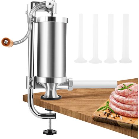 SWANEW Máquina de llenado de salchichas de 1.5 l. máquina de jeringa de salchicha de acero inoxidable. tiro de salchicha de 1.5 l (1/5)