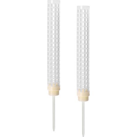 Stück 25 cm hohe Moossäulen, Moosstützset, Rankhilfe für Kletterpflanzen, braune Kokosnuss, Dillsäule mit Sockel (1/5)