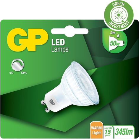 GP - LED Lamp, GU10, DIM, 5W (50W), 345lm