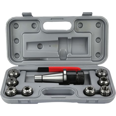 Lot de 10 mandrins de fraisage CNC NT40-ER32 + 8 pinces ER32 pour usinage et maintien de pièces (1/5)