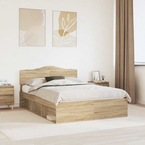 Bettrahmen Sonoma 140 x 190 cm Massives Kiefernholz