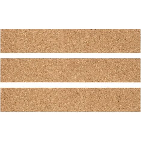 Lot de 3 bandes adhésives en liège, pour affichage bureau, marron, la (1/5)