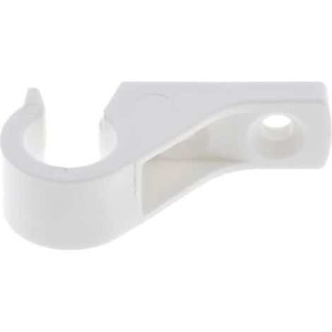 Lacet espagnolette collier déporté ouvert en plastique blanc entraxe 15mm Volet Battant Fenêtre Butée Maintien (1/3)