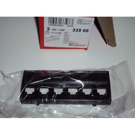 Bloc 6 connecteurs RJ45 cat6 stp blindage métal LCS2